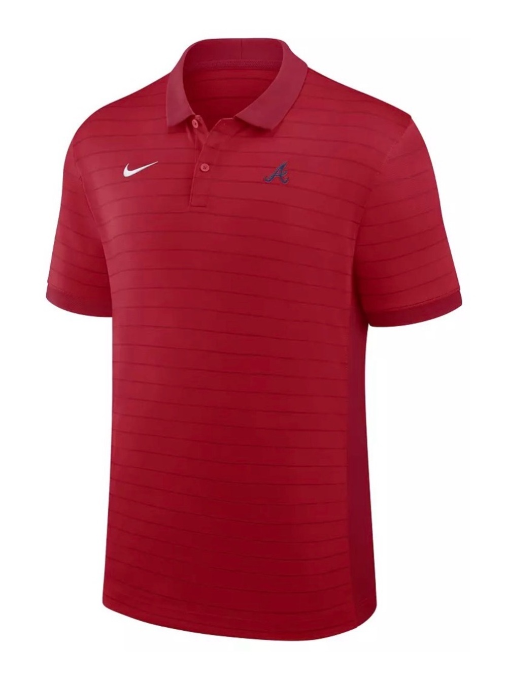 Nike Men's Red Short-Sleeve Polo with Subtle Team Emblem